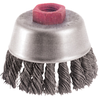 Knot Wire Cup Brushes - High Speed Small Grinder, 2-3/4" Dia. x 5/8"-11 Arbor Northern Industrial Supply Inc.
