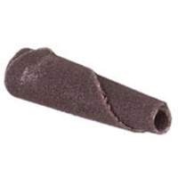 Cartouche de bande abrasive conique ALO, 180 Grain, 3/16" dia., Oxyde d'aluminium, 1" lo, 1/8" Dimension de l'arbre Northern Industrial Supply Inc.