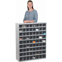 Armoires pour bacs de rangement en acier, 33-3/4" la x 12" p x 42" h, Gris Northern Industrial Supply Inc.