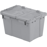 Contenants de distribution Flipak en plastique poly&eacute;thyl&egrave;ne (PE), 15,2" x 10,9" x 9,7", Gris Northern Industrial Supply Inc.