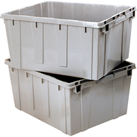 Contenant emboîtable, 21,1" la x 17,7" p x 12" h, Gris Northern Industrial Supply Inc.