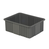 Divider Box, Polyethylene, 20.9" W x 15.9" D x 8" H, Grey Northern Industrial Supply Inc.