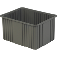 Divider Box, Polyethylene, 20.9" W x 15.9" D x 12" H, Grey Northern Industrial Supply Inc.