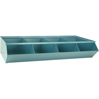 Sectional Bin Units, 100 lbs. Cap., 37" W x 18-3/4" D x 7-1/2" H, Blue Northern Industrial Supply Inc.