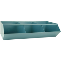Sectional Bin Units, 100 lbs. Cap., 37" W x 20-1/2" D x 9-1/2" H, Blue Northern Industrial Supply Inc.