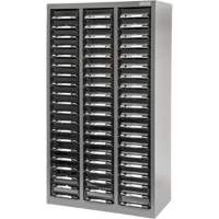 KPC-300 Parts Cabinet, Galvanized Steel, 60 Drawers, 21-3/10" x 10-2/5" x 36-9/10", Grey Northern Industrial Supply Inc.