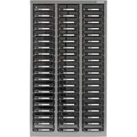 KPC-300 Parts Cabinet, Galvanized Steel, 60 Drawers, 21-3/10" x 10-2/5" x 36-9/10", Grey Northern Industrial Supply Inc.