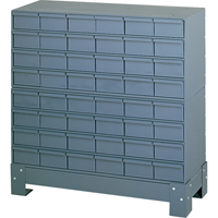 Industrial Drawer Cabinet With Base, 48 Drawers, 34-1/8" W x 12-1/4" D x 33-3/4" H, Grey Northern Industrial Supply Inc.