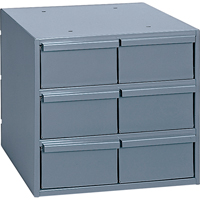 Industrial Drawer Cabinets, 6 Drawers, 11-3/4" W x 11-5/8" D x 10-7/8" H, Grey Northern Industrial Supply Inc.
