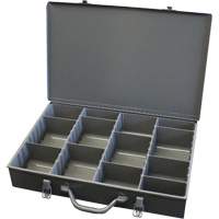 Boîtes &agrave; compartiments ajustables, Acier, Variable compartiments, 13-3/8" la x 9-1/4" p, 2" h, Gris Northern Industrial Supply Inc.