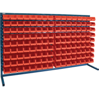 Louvered Rack with Bins, 144 Bins, 72" W x 15" D x 40" H Northern Industrial Supply Inc.