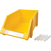 Bac empilable & &agrave; suspendre, 8-3/16" la, 6-3/16" h x 14" p, Jaune Northern Industrial Supply Inc.