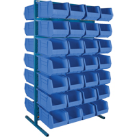 Support stationnaire deux c&ocirc;t&eacute;s pour bacs, 36" la x 24" p x 61" h, 56 bacs Northern Industrial Supply Inc.