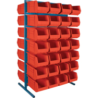 Support stationnaire deux c&ocirc;t&eacute;s pour bacs, 36" la x 24" p x 61" h, 56 bacs Northern Industrial Supply Inc.