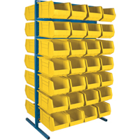 Support stationnaire deux c&ocirc;t&eacute;s pour bacs, 36" la x 24" p x 61" h, 56 bacs Northern Industrial Supply Inc.