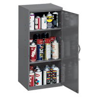 Utility Cabinet, Steel, 2 Shelves, 30" H x 13-3/4" W x 12-3/4" D, Grey Northern Industrial Supply Inc.