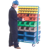 Mobile Bin Racks - Double Sided, 0 Bins, 36" W x 24" D x 67-1/2" H Northern Industrial Supply Inc.