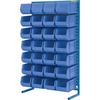 Support stationnaire pour bacs &agrave; un c&ocirc;t&eacute;, 36" la x 12" p x 61" h, 28 bacs Northern Industrial Supply Inc.