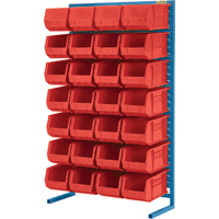 Support stationnaire pour bacs &agrave; un c&ocirc;t&eacute;, 36" la x 12" p x 61" h, 28 bacs Northern Industrial Supply Inc.