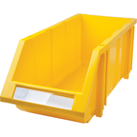 Stack & Hang Bin, 7-7/8" W x 7" H x 17-11/16" D, Yellow Northern Industrial Supply Inc.