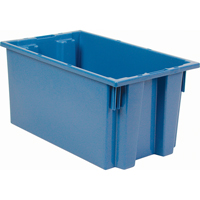 Contenants Stack & Nest, 9" x 18" x 11", Bleu Northern Industrial Supply Inc.