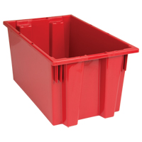 Contenants Stack & Nest, 9" x 18" x 11", Rouge Northern Industrial Supply Inc.