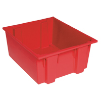 Contenants Stack & Nest, 8" x 19,5" x 13,5", Rouge Northern Industrial Supply Inc.