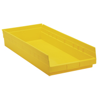 Bacs de rangement pour tablettes, 11-1/8" la x 4" H x 23-5/8" p, Jaune, Capacit&eacute; 50 lb Northern Industrial Supply Inc.