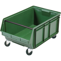 Bac g&eacute;ant empilable et mobile, 11-7/8" ha x 18-3/8" la x 29" p, Capacit&eacute; de 150 lb, Vert Northern Industrial Supply Inc.