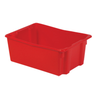 Polylewton Stack-N-Nest&reg; Containers, 10.5" x 26.1" x 18.7", Red Northern Industrial Supply Inc.