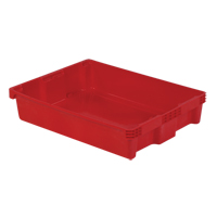 Polylewton Stack-N-Nest&reg; Containers, 6.1" x 29.6" x 22.4", Red Northern Industrial Supply Inc.