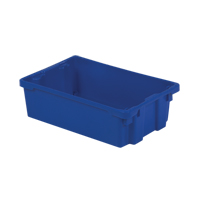 Polylewton Stack-N-Nest&reg; Containers, 6.2" x 20.1" x 13", Blue Northern Industrial Supply Inc.
