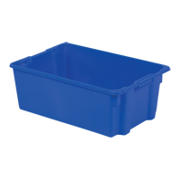 Polylewton Stack-N-Nest&reg; Containers, 10.5" x 28.4" x 18.7", Blue Northern Industrial Supply Inc.