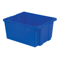 Polylewton Stack-N-Nest&reg; Containers, 15.1" x 30.1" x 24", Blue Northern Industrial Supply Inc.