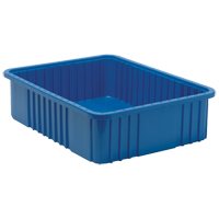 Divider Box&reg; Containers, Plastic, 22.5" W x 17.5" D x 6" H, Blue Northern Industrial Supply Inc.