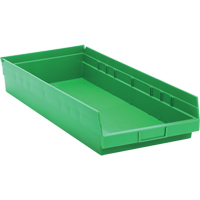 Bacs pour tablette, 11-1/8" la x 4" H x 23-5/8" p, Vert, Capacit&eacute; 50 lb Northern Industrial Supply Inc.