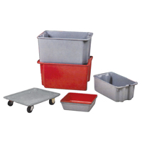 Stack-N-Nest&reg; Plexton Containers, 20.1" W x 42.5" D x 14.1" H, Grey Northern Industrial Supply Inc.