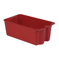 Stack-N-Nest&reg; Plexton Containers, 16.9" W x 30.6" D x 11.1" H, Red Northern Industrial Supply Inc.