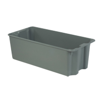 Stack-N-Nest&reg; Plexton Containers, 20.1" W x 42.5" D x 14.1" H, Grey Northern Industrial Supply Inc.