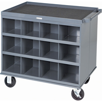 Heavy-Duty 2-Sided Mobile Carts/Work Stations, 1000 lbs. Capacity, 34" x W, 32" x H, 24" D, All-Welded Northern Industrial Supply Inc.