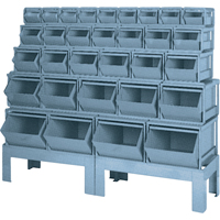 Pre-Engineered Bin Combinations, 1000 lbs. Cap., 68" W x 19-1/2" D x 55 1/4" H, Blue Northern Industrial Supply Inc.