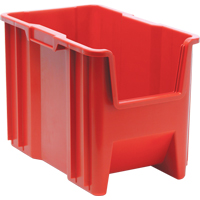 Contenants &agrave; empiler g&eacute;ants, 10,875" la x 17,5" p x 12,5" h, Rouge Northern Industrial Supply Inc.