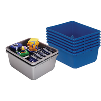 Bacs empilables en crois&eacute;, 11" la x 17,25" p x 12" h, Bleu Northern Industrial Supply Inc.