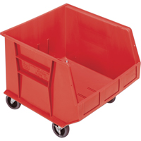 Bac mobile, 14" ha x 16-1/2" la x 18" p, Capacit&eacute; de 75 lb, Rouge Northern Industrial Supply Inc.
