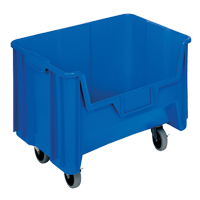 Bac g&eacute;ant mobile empilable, 12-7/16" ha x 19-7/8" la x 15-1/4" p, Capacit&eacute; de 250 lb, Bleu Northern Industrial Supply Inc.