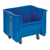 Bac g&eacute;ant mobile empilable, 12-1/2" ha x 16-1/2" la x 17-1/2" p, Capacit&eacute; de 250 lb, Bleu Northern Industrial Supply Inc.