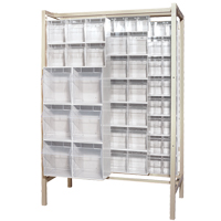 Syst&egrave;me de stockage &agrave; glissi&egrave;re &agrave; bacs basculants autonome, 51-1/4" la x 26" p x 77" h, 101 tiroirs Northern Industrial Supply Inc.