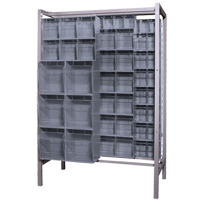 Syst&egrave;me de stockage &agrave; glissi&egrave;re &agrave; bacs basculants autonome, 51-1/4" la x 26" p x 77" h, 101 tiroirs Northern Industrial Supply Inc.