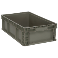 Contenant pliable et empilable, 15" la x 24" p x 7,5" h, Gris Northern Industrial Supply Inc.