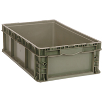 Contenant empilable, 15" la x 15" p x 9,5" h, Gris Northern Industrial Supply Inc.